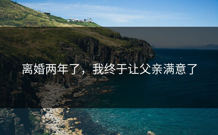 离婚两年了，我终于让父亲满意了