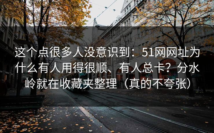 这个点很多人没意识到:51网网址为什么有人用得很顺、有人总卡?分水岭就在收藏夹整理(真的不夸张) 这个点很多人没意识到:51网网址为什么有人用得很顺、有人总卡?分水岭就在收藏夹整理(真的不夸张)